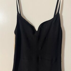 House of CB Black V-Neck Spaghetti Strap Midi Dress